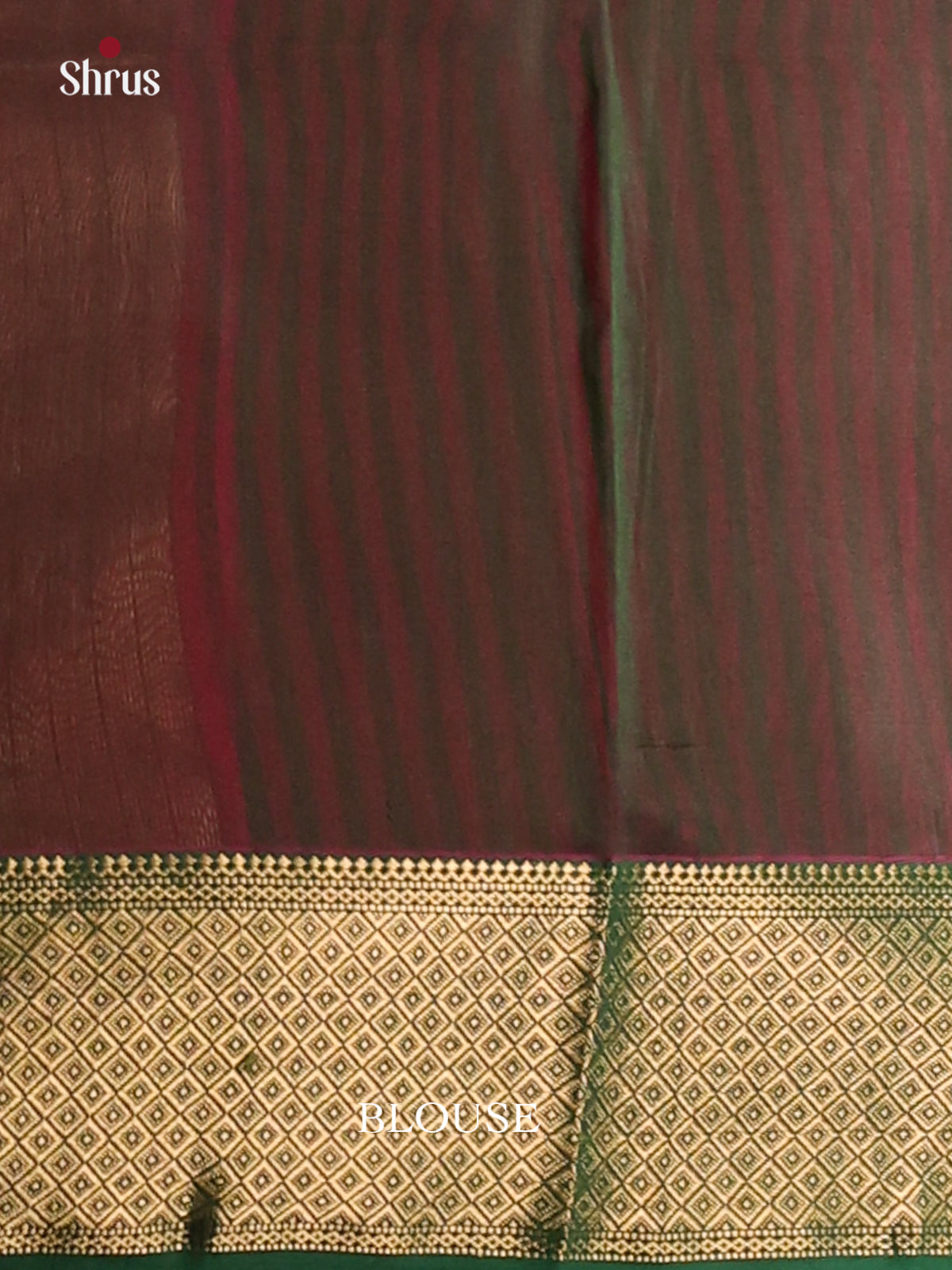 Rani Pink & Green - Maheshwari silkcotton Saree