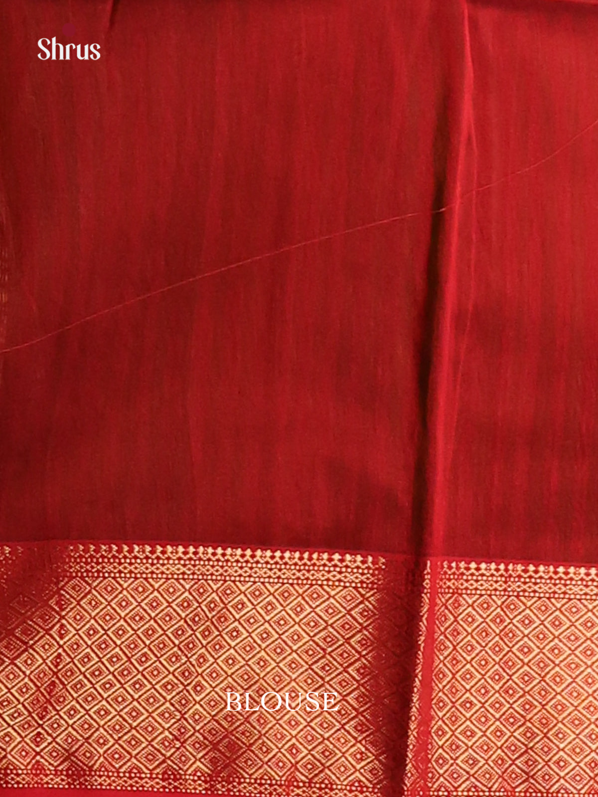 Green & Red- Maheshwari silkcotton Saree - Shop on Shrus.com
