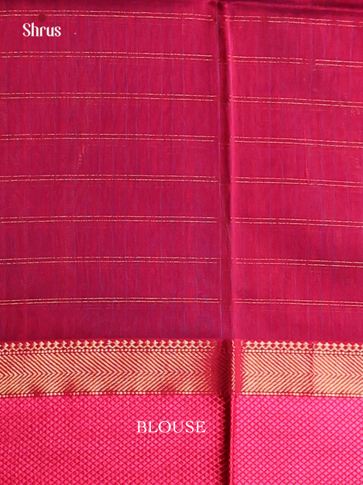 Blue & Pink - Maheshwari silkcotton Saree