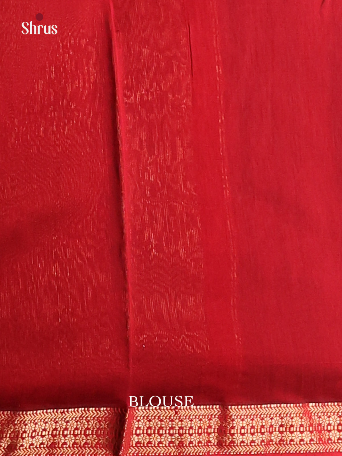 Green & Red - Maheshwari silkcotton Saree