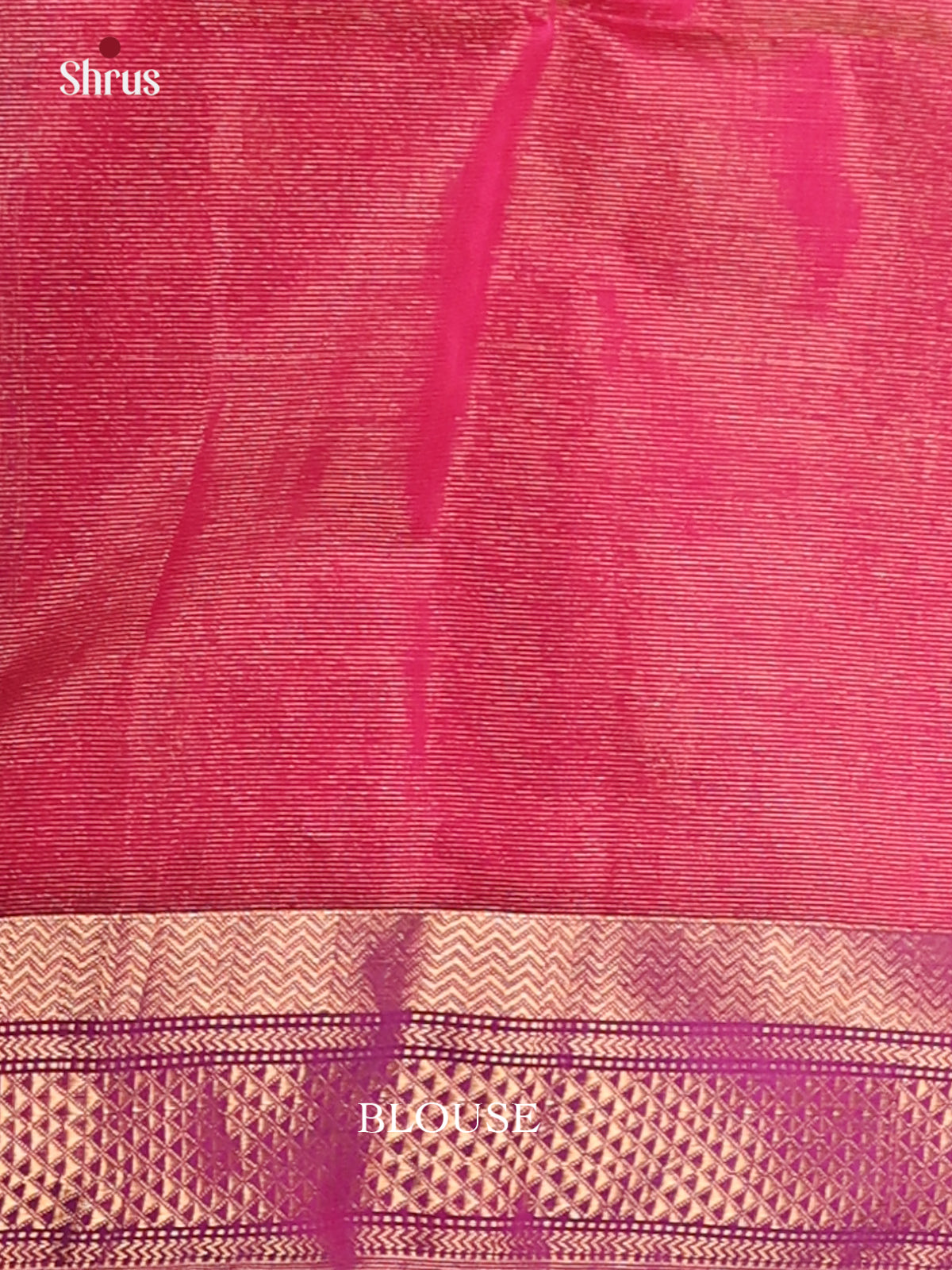 Pink & Purple - Maheshwari silkcotton Saree - Shop on Shrus.com