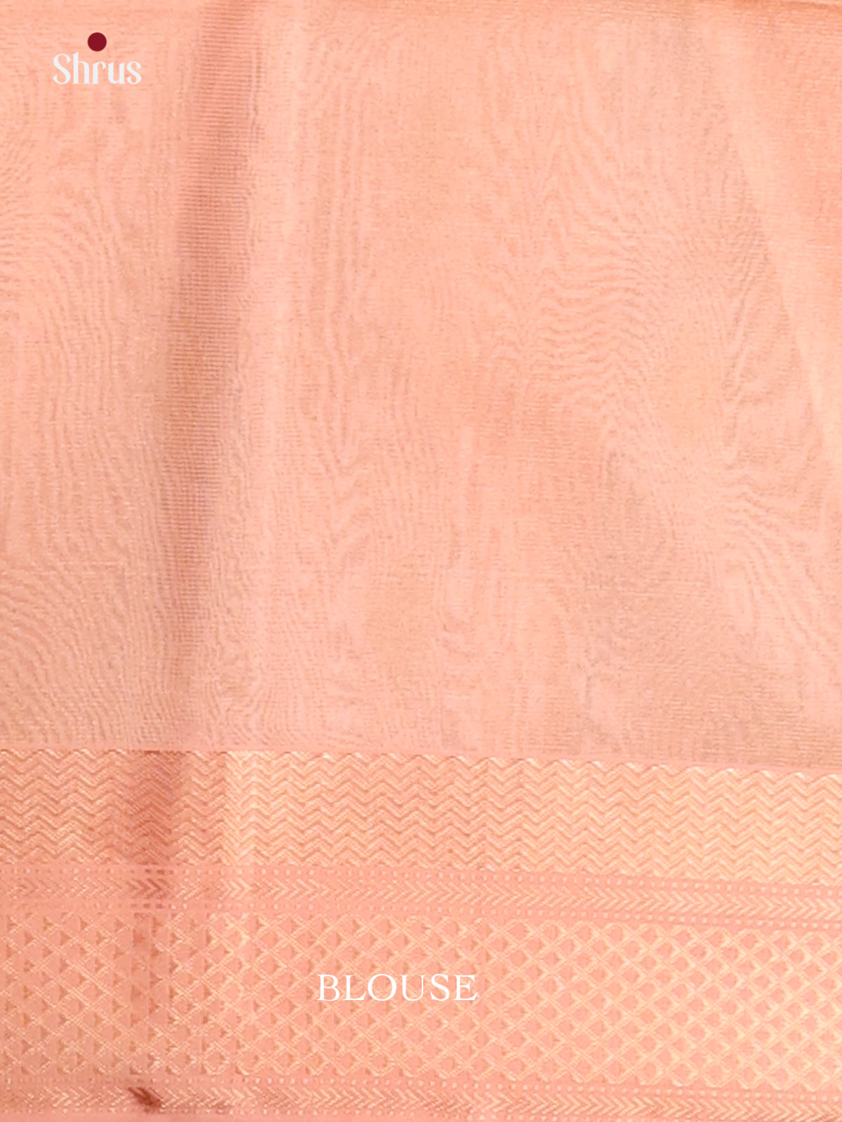 Mild Peach(Single Tone) - Maheshwari silkcotton Saree - Shop on Shrus.com
