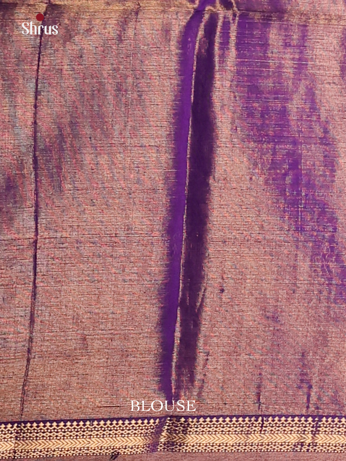 Blue & Violet - Maheshwari silkcotton Saree