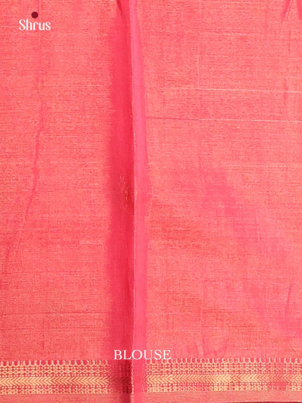 Orangish Pink(Single Tone) - Maheshwari silkcotton Saree