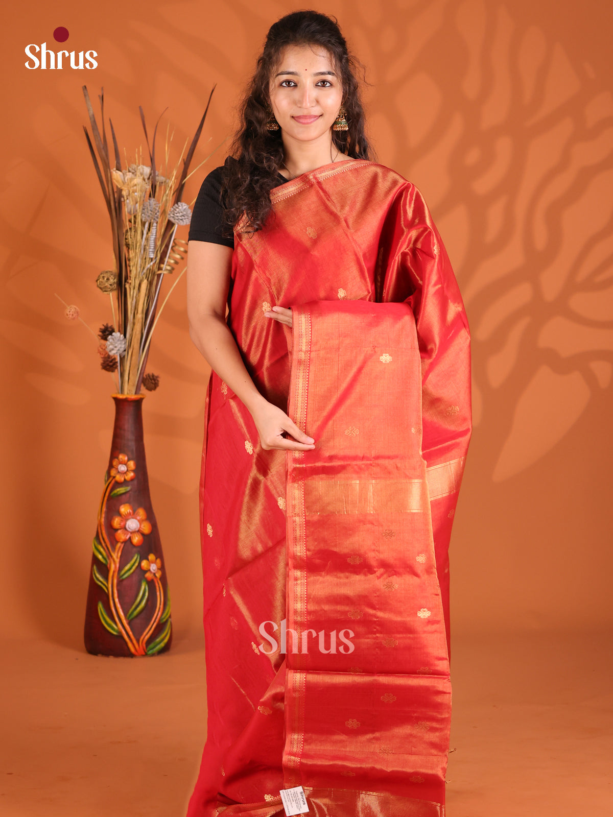 DGS01046 - Maheshwari silkcotton Saree - Shop on Shrus.com