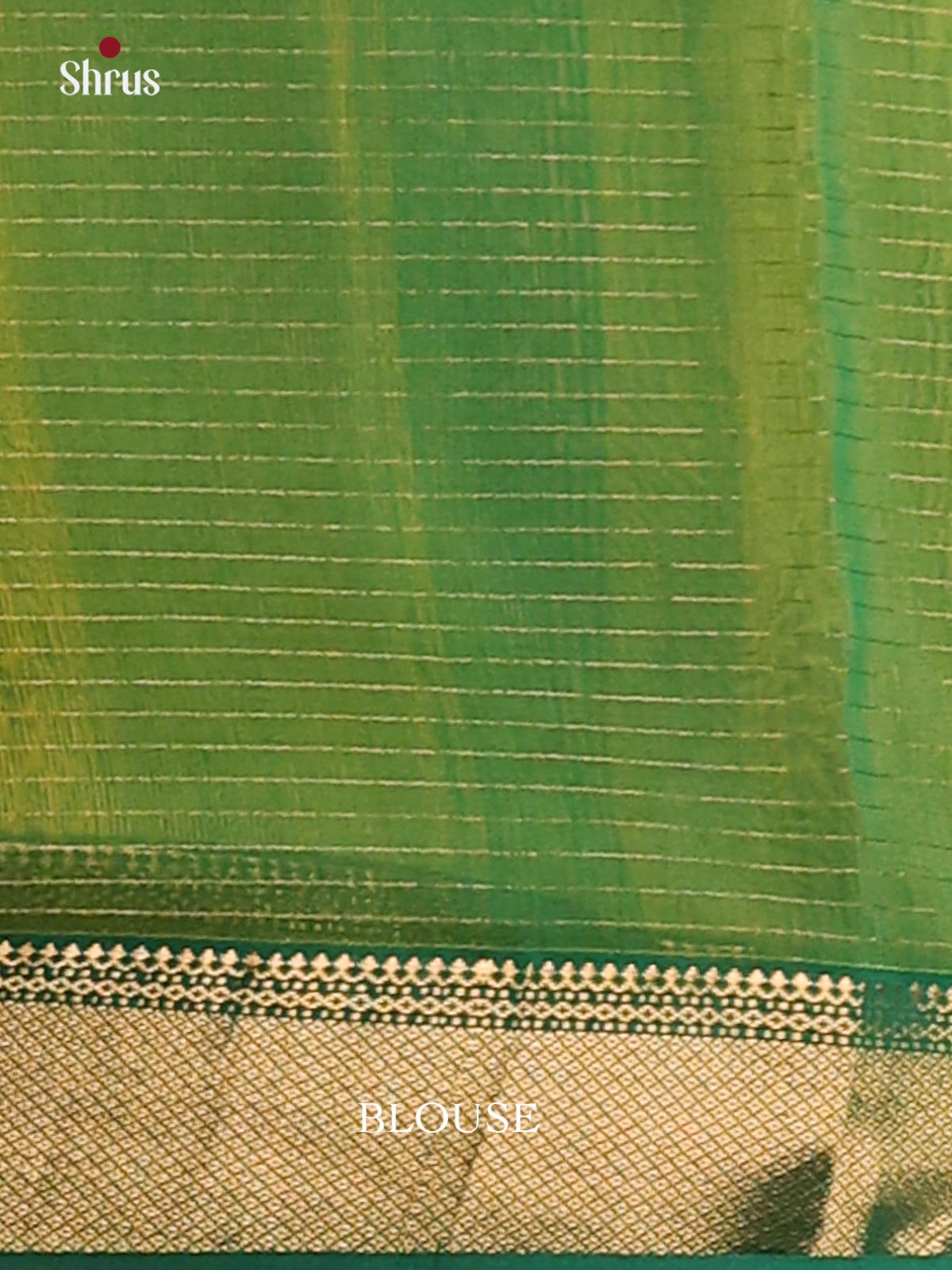 Yellow & Green - Maheshwari silkcotton Saree