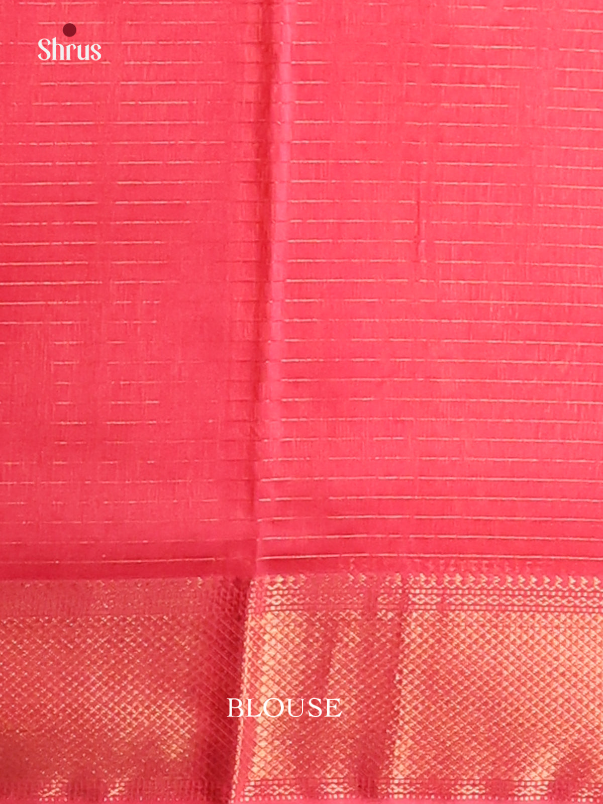 Pink(Single Tone)- Maheshwari silkcotton Saree - Shop on Shrus.com
