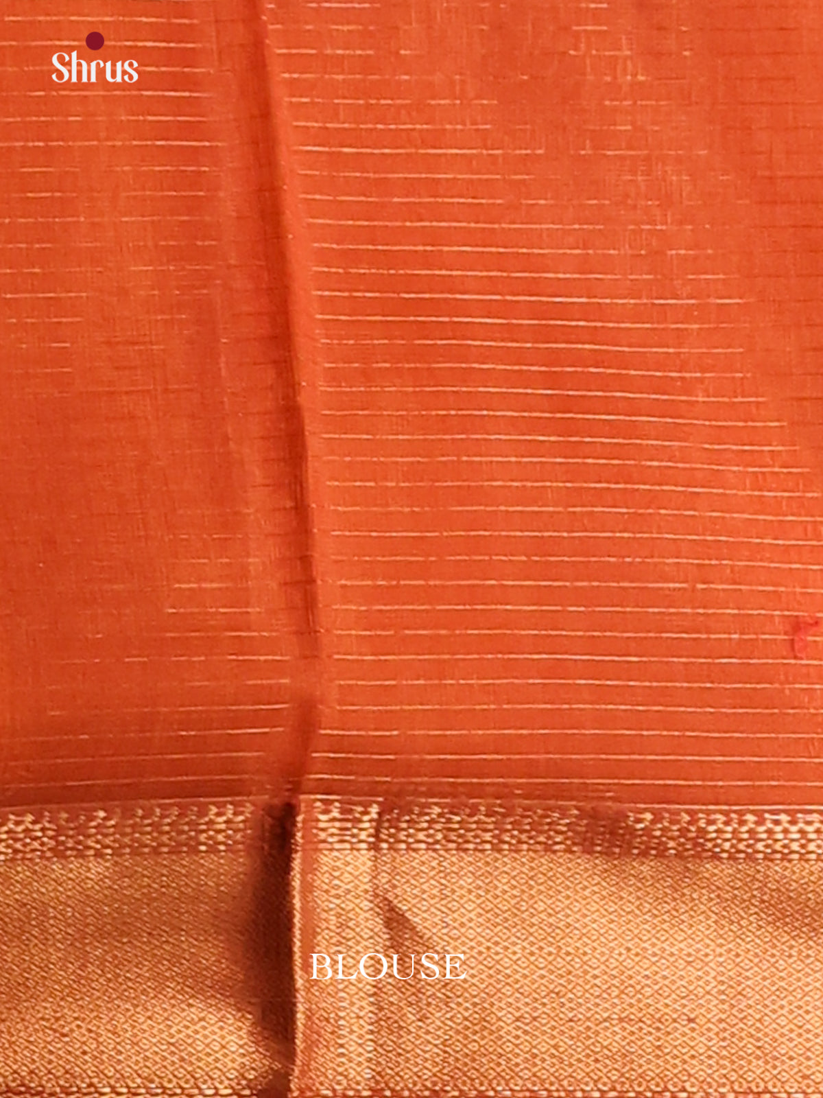 Mustard & Red - Maheshwari silkcotton Saree