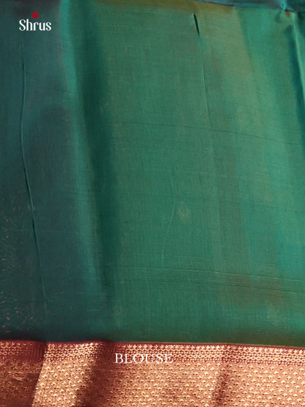 Peacock Green & Red - Maheshwari silkcotton Saree - Shop on Shrus.com