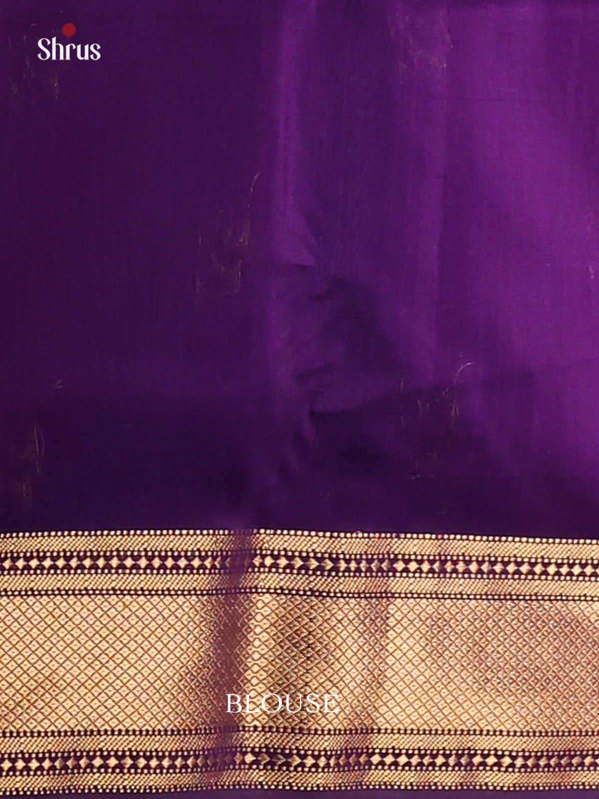 Blue & Violet - Maheshwari silkcotton Saree