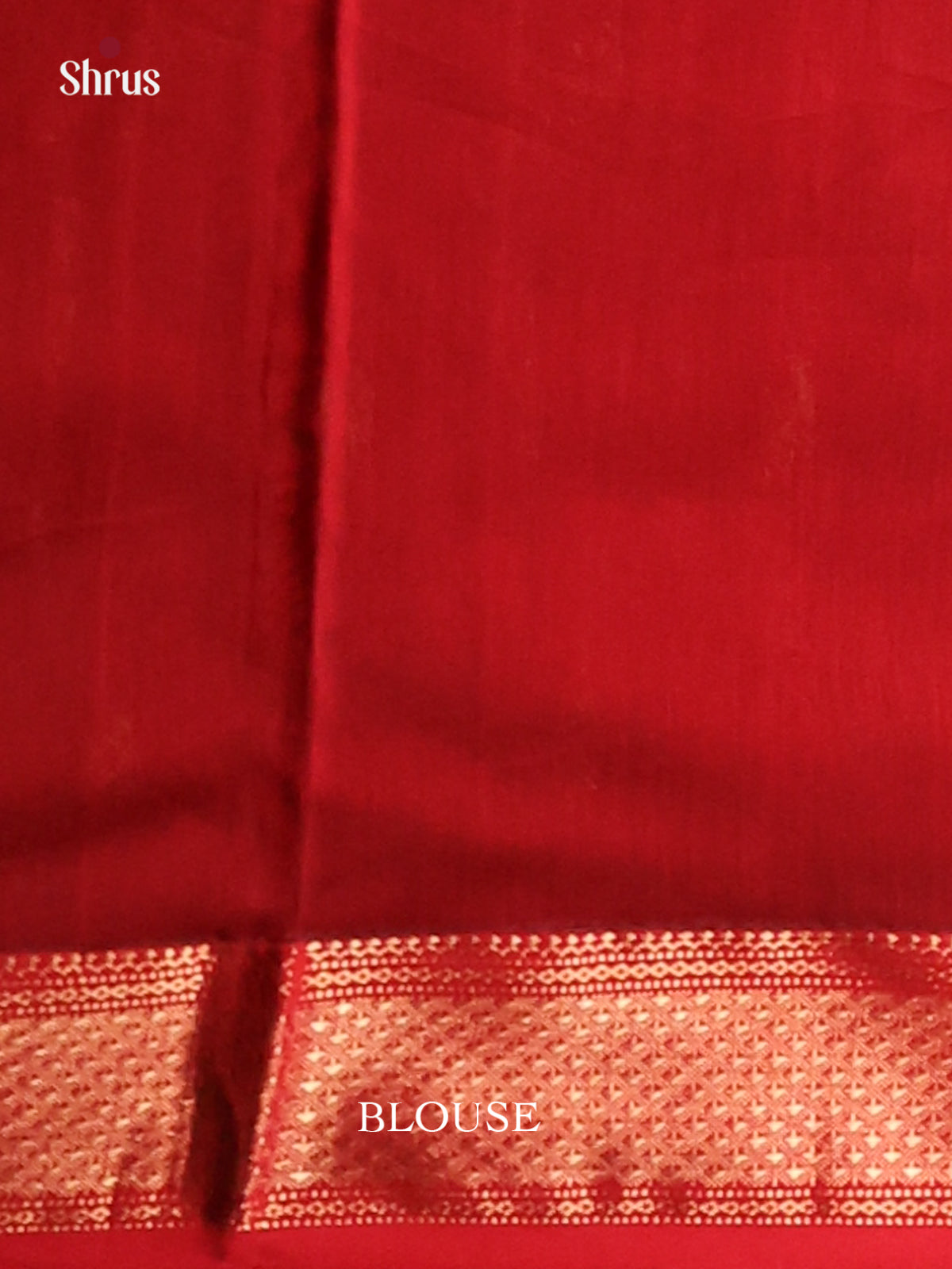 Green & Red - Maheshwari silkcotton Saree