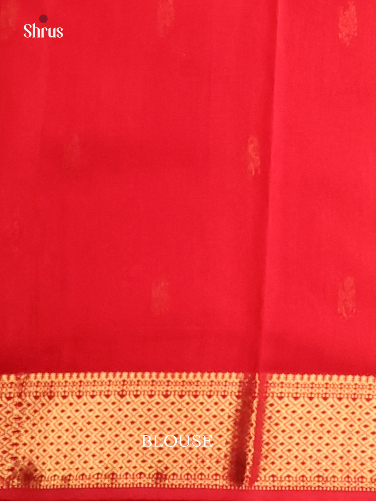 Red(Single Tone) - Maheshwari silkcotton Saree