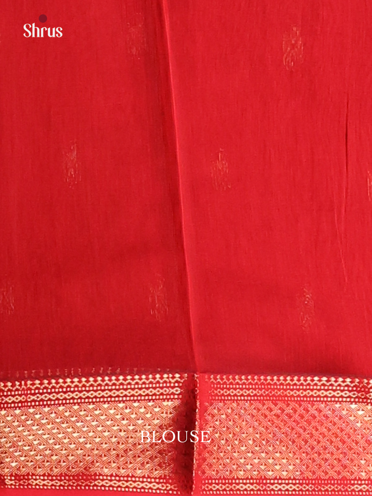 Mustard & Red - Maheshwari silkcotton Saree