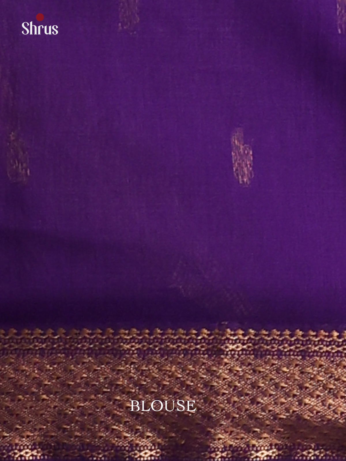 Peacock Blue & Violet - Maheshwari silkcotton Saree - Shop on Shrus.com