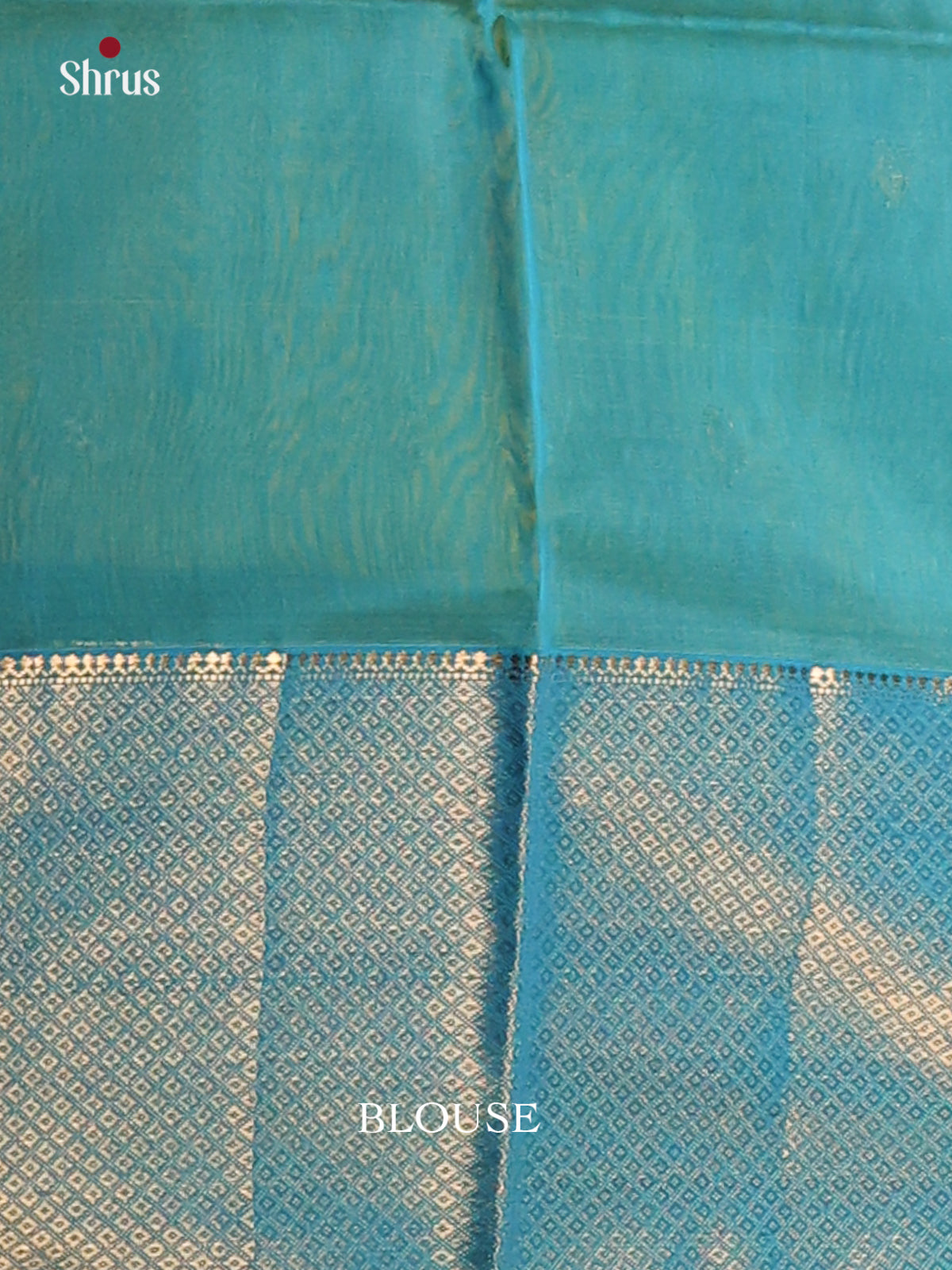 Yellow & Teal - Maheshwari silkcotton Saree