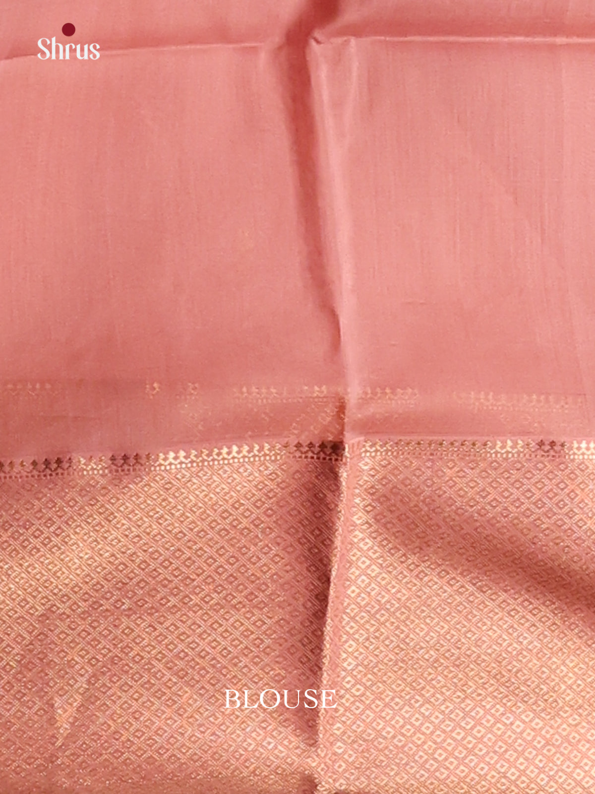 Dusty Pink(Single Tone) - Maheshwari silkcotton Saree