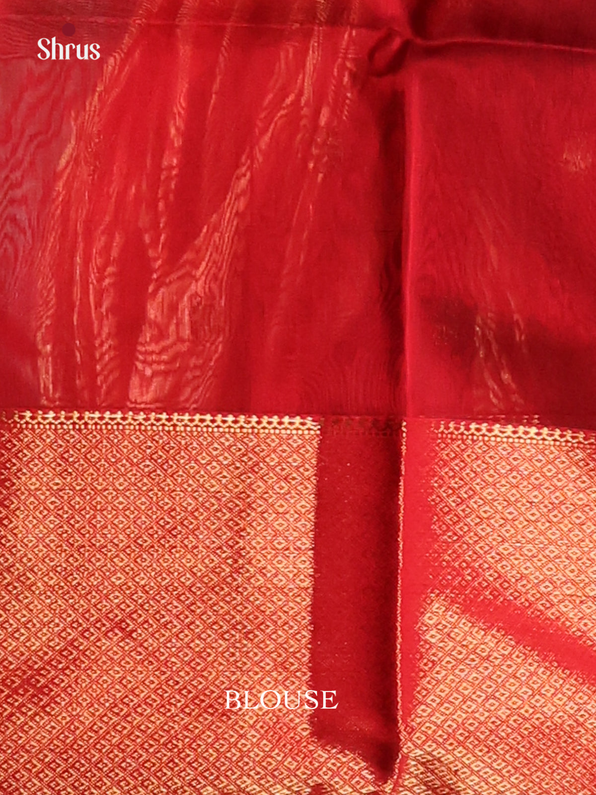 Green & Red - Maheshwari silkcotton Saree