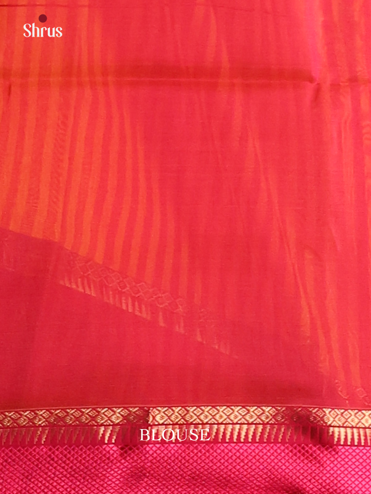 Yellow & Red Maheshwari silkcotton Saree -1