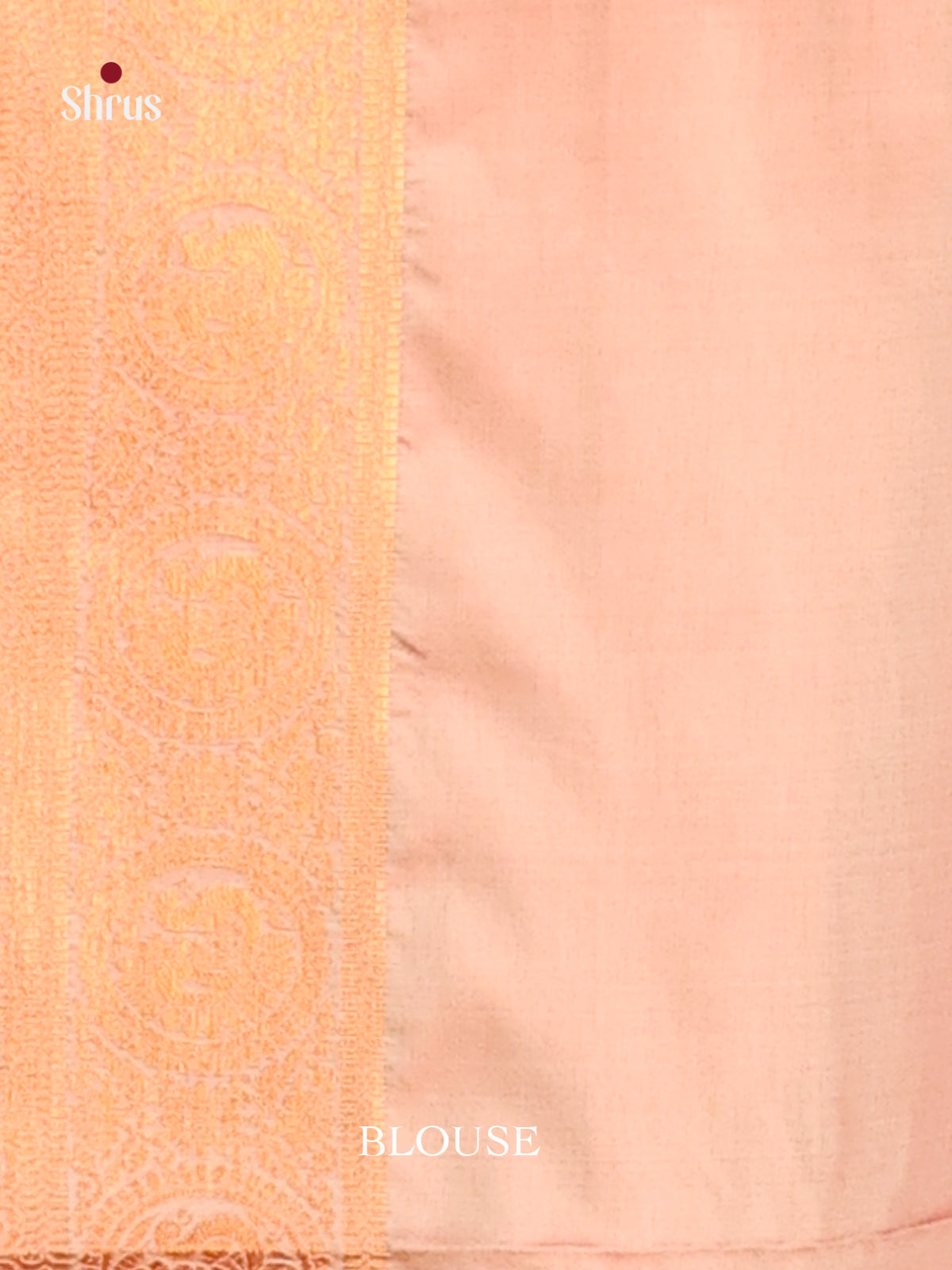 Peach - Semi Softsilk Saree