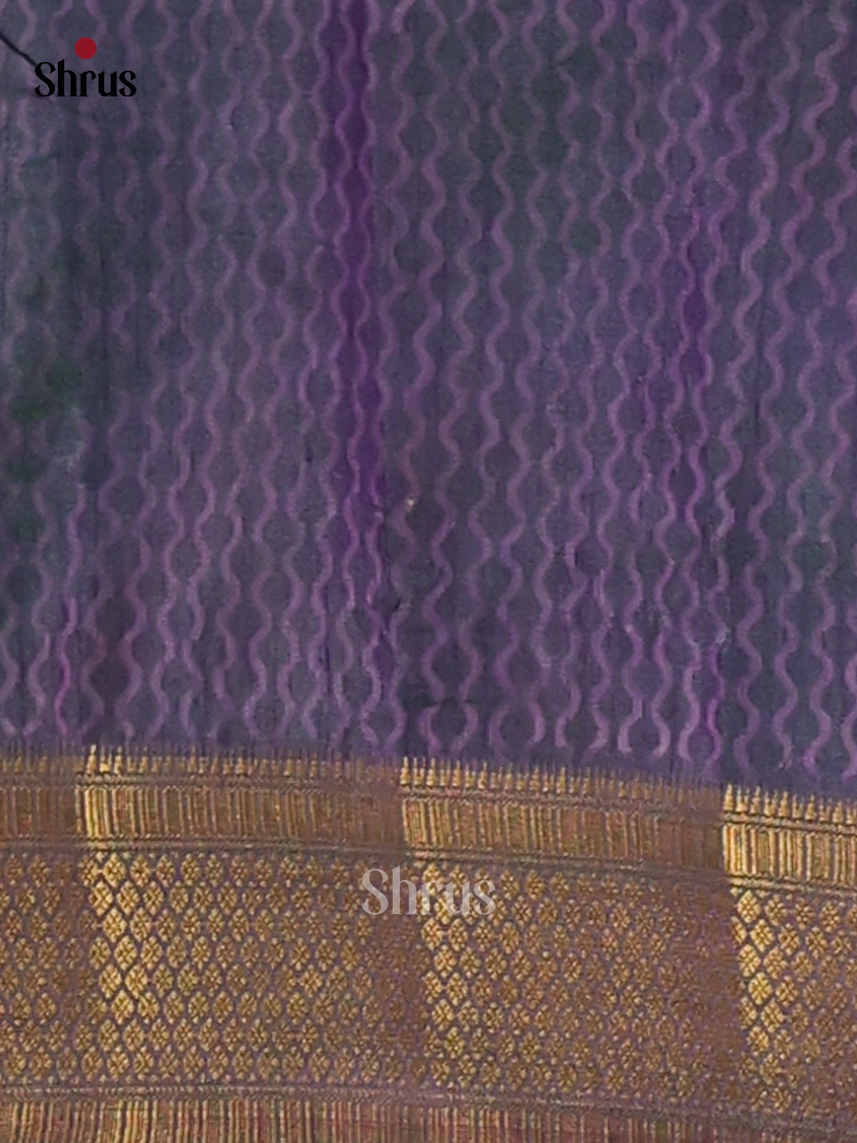 Green & Purple - Semi Patola Saree - Shop on Shrus.com
