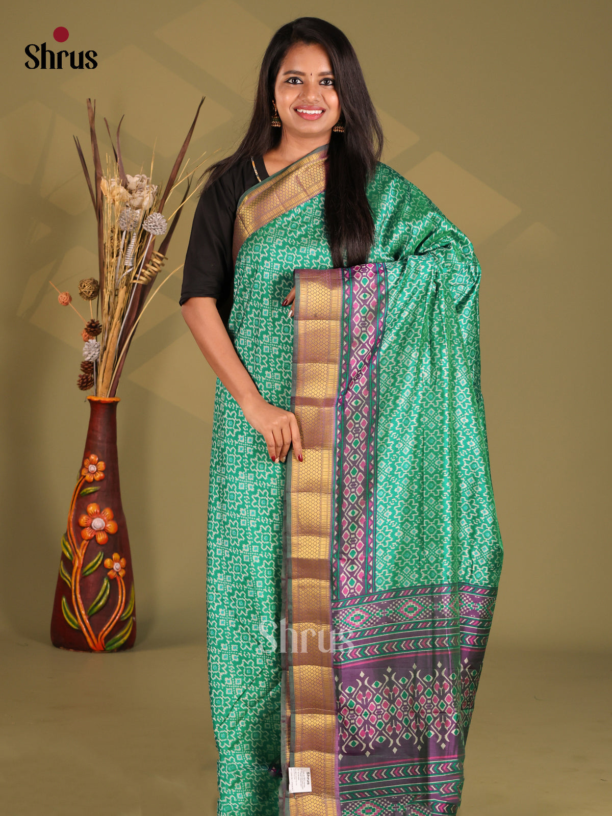 DGS04225 - Semi Patola Saree - Shop on Shrus.com