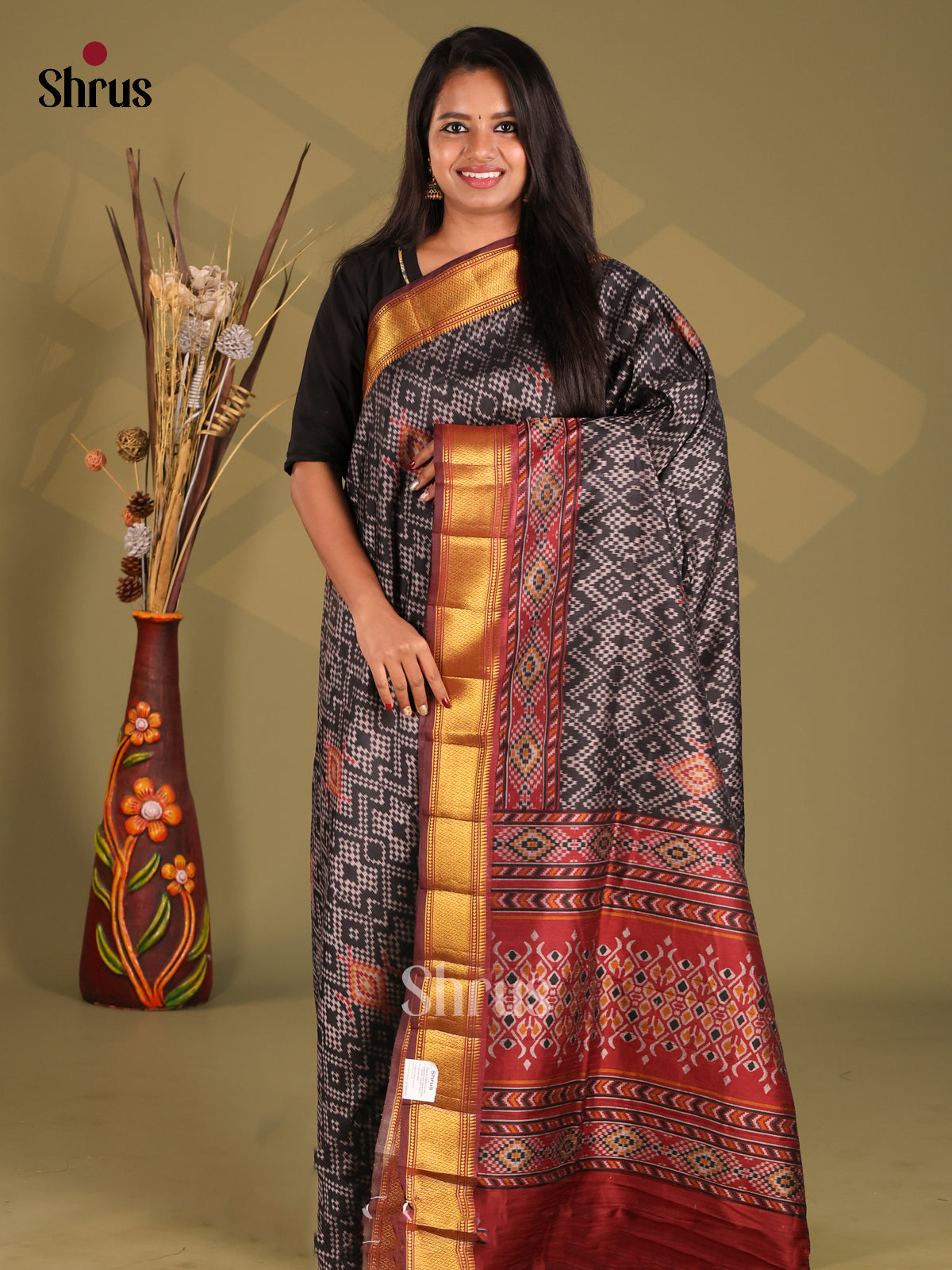 DGS04226 - Semi Patola Saree - Shop on Shrus.com