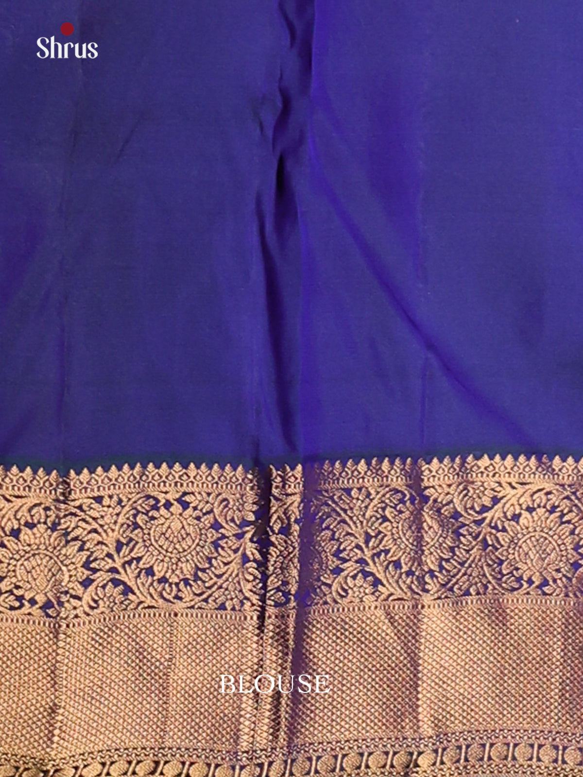 Chic Blue Kanchipuram silk Saree with floral nestling brocade