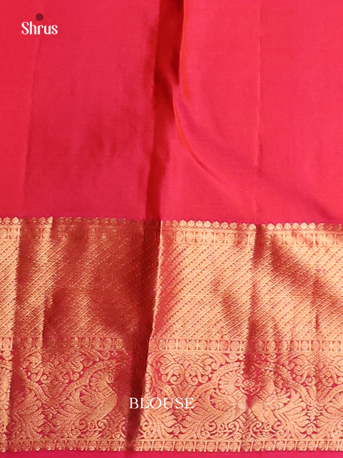 Stunning Pink single tone Kanchipuram silk Saree with gold zari floral brocade