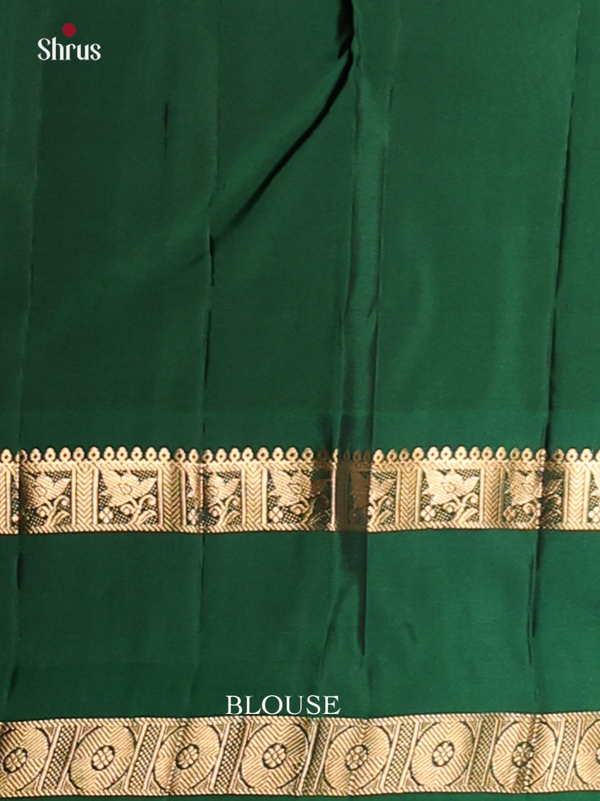 Purple & Green Kanchipuram silk Saree with contrast rettaipet zari border-2