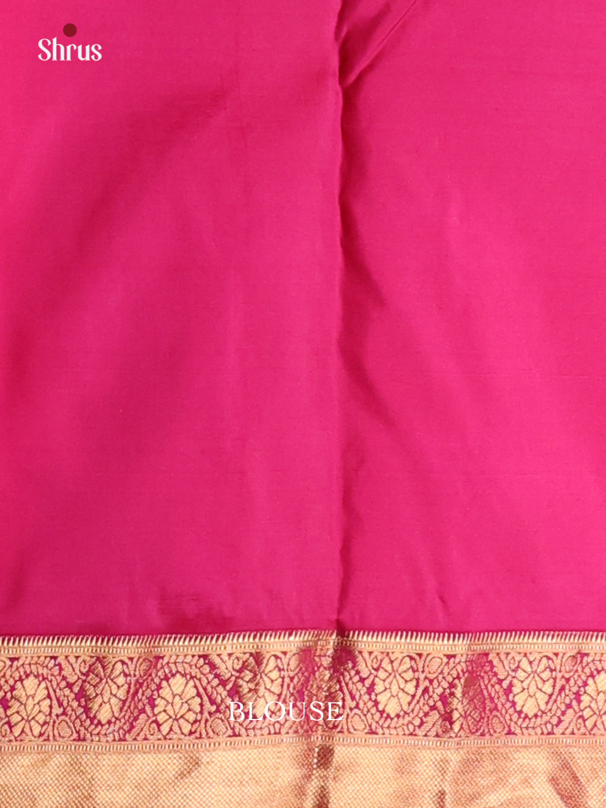 Orangish Pink & Pink Kanchipuram silk Saree with contrast brocade pallu