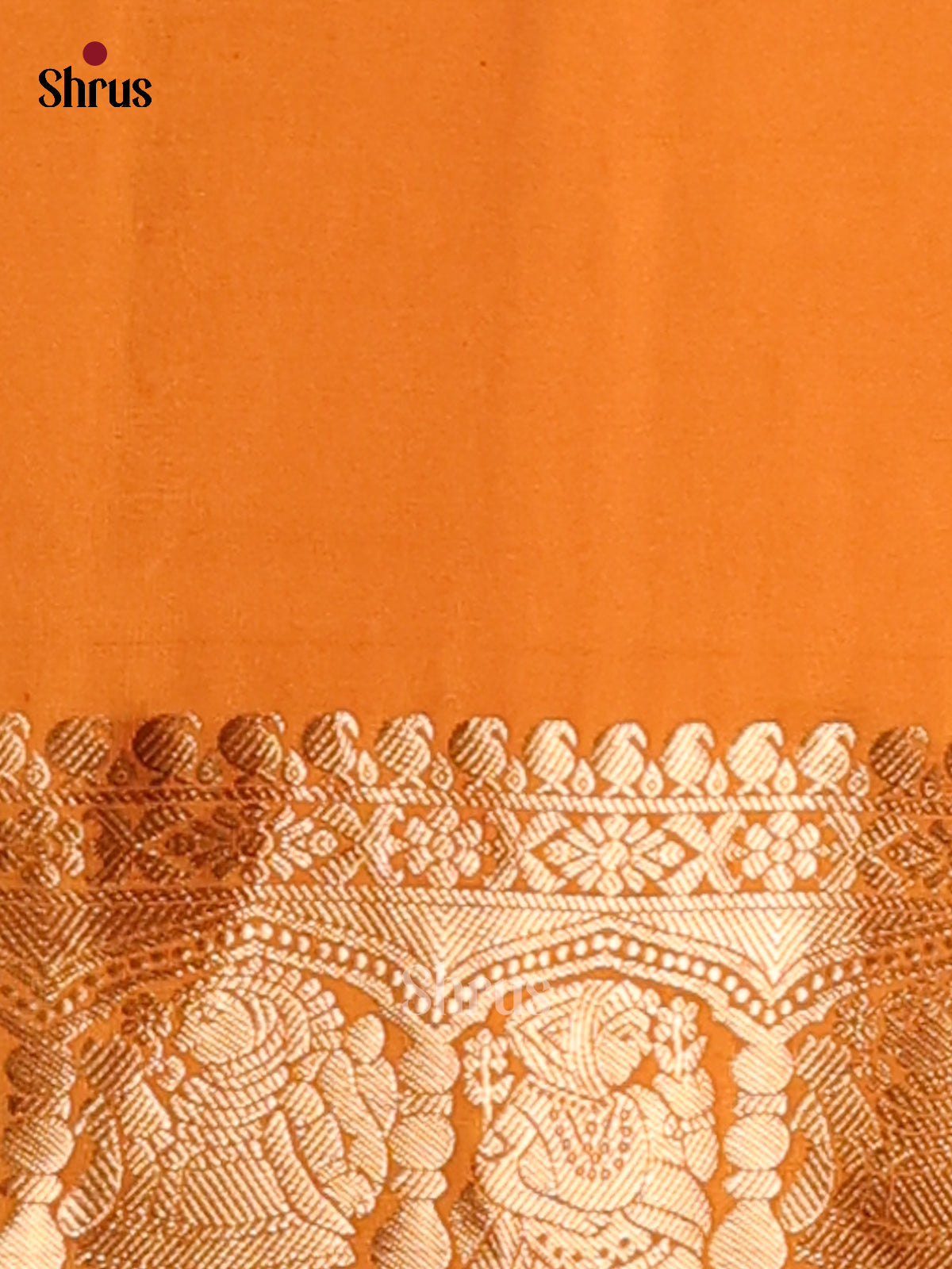 Glorious Mustard monochrome vanasingaram brocade Soft Silk Saree-2