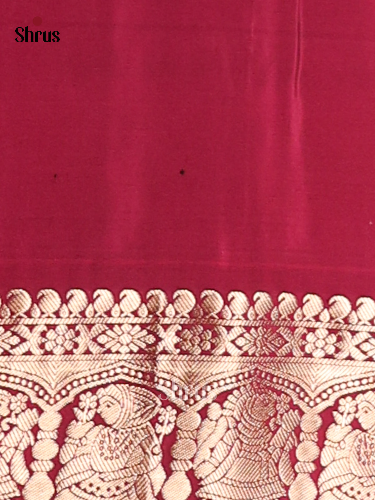 Classic Grey & Maroon Vanasingaram zari brocade Soft Silk Saree