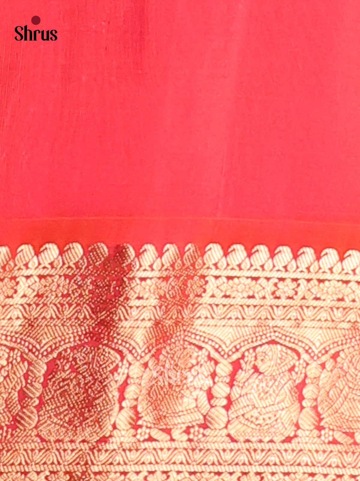 Lustrous Orangish pink single tone Vanasingaram Soft Silk Saree-2