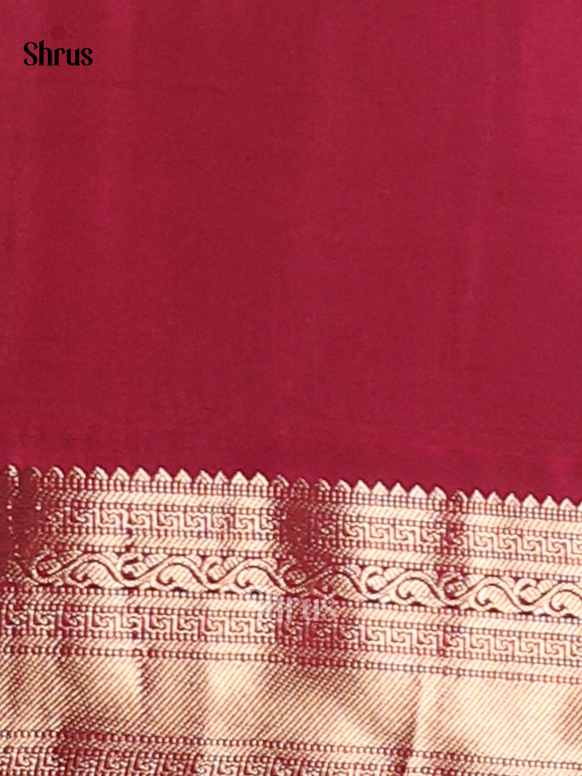Vibrant Purple Soft Silk Saree with splendid maroon zari brocade pallu-2