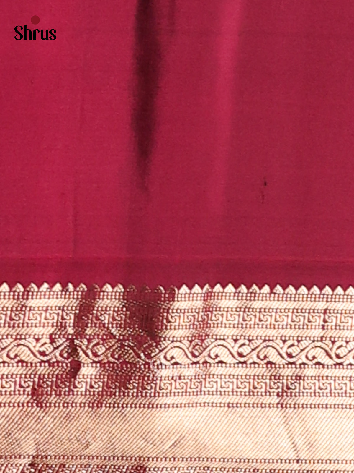 Stunning Grey & Maroon Soft Silk Saree with rich brocade pallu-2