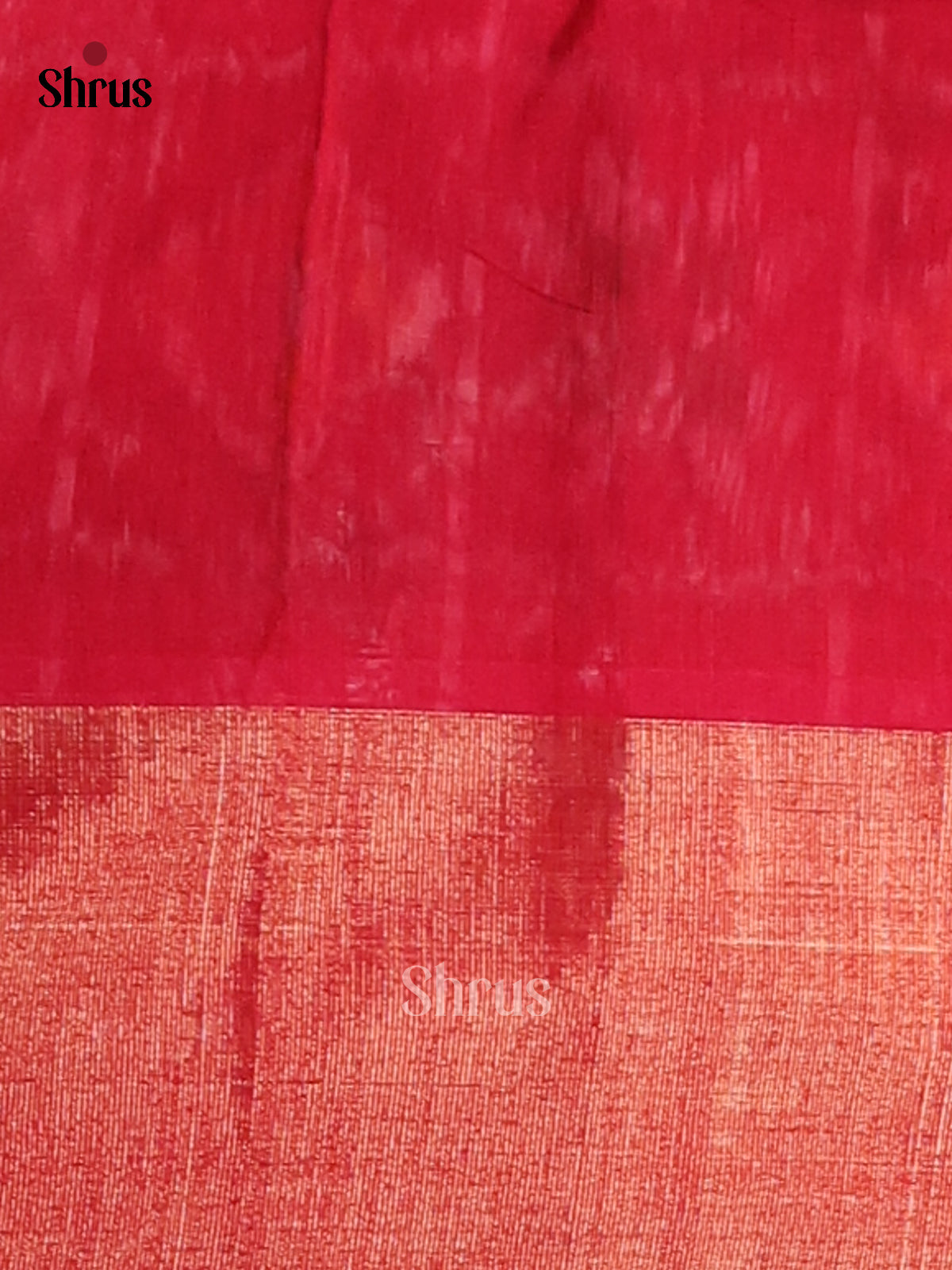 Dark Green & Red - Pochampally sico Saree - Shop on Shrus.com