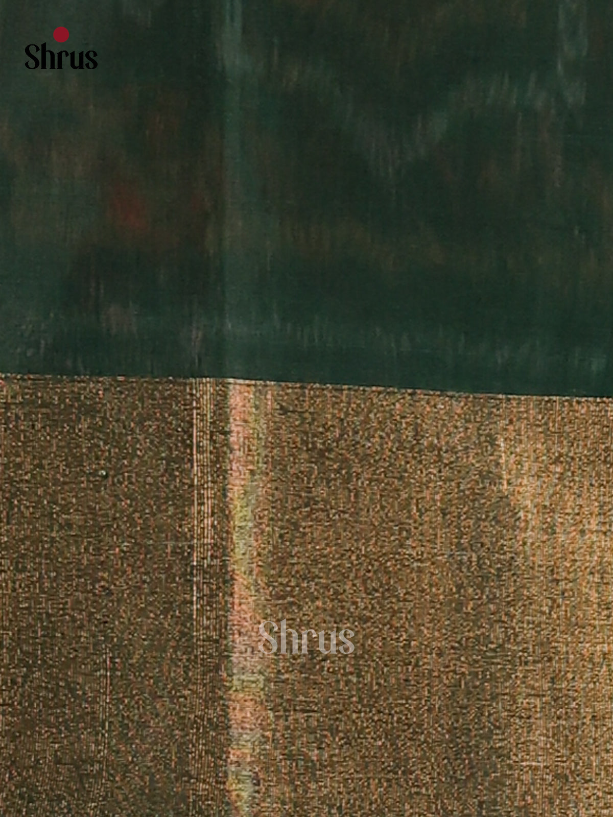 Brown & Green - Pochampally ikkat silk cotton Saree -1