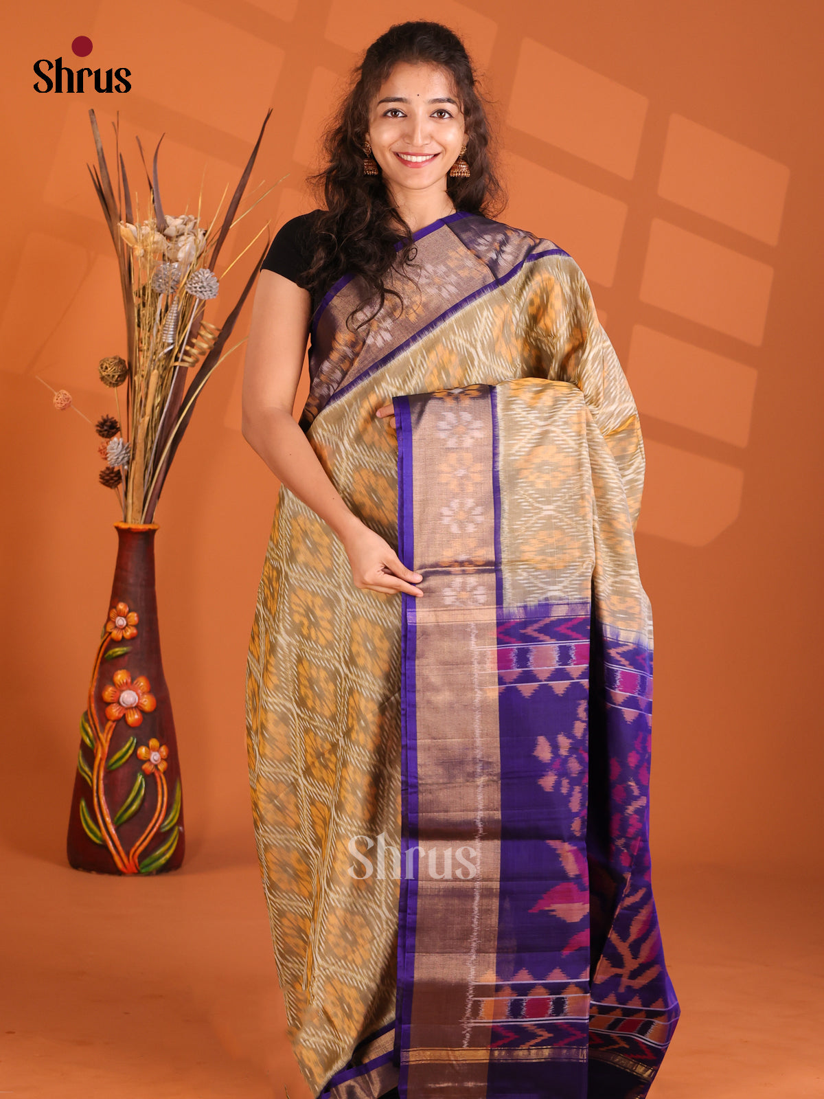 DGS07032 - Pochampally sico Saree - Shop on Shrus.com