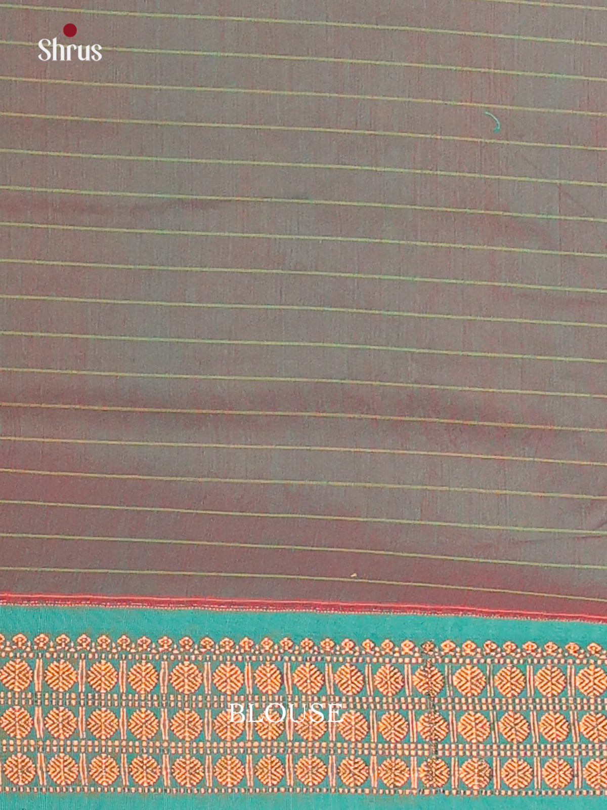 Mustard & Double shaded Blue - Kalyani Cotton Saree