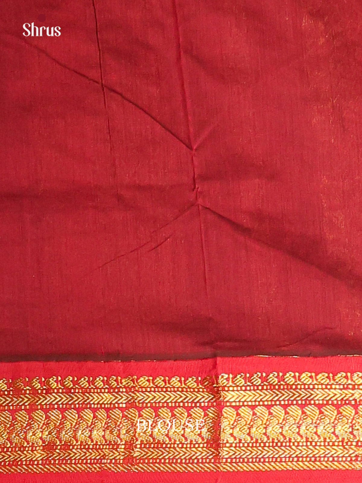 Mustard & Maroon - Kalyani Cotton Saree - Shop on Shrus.com