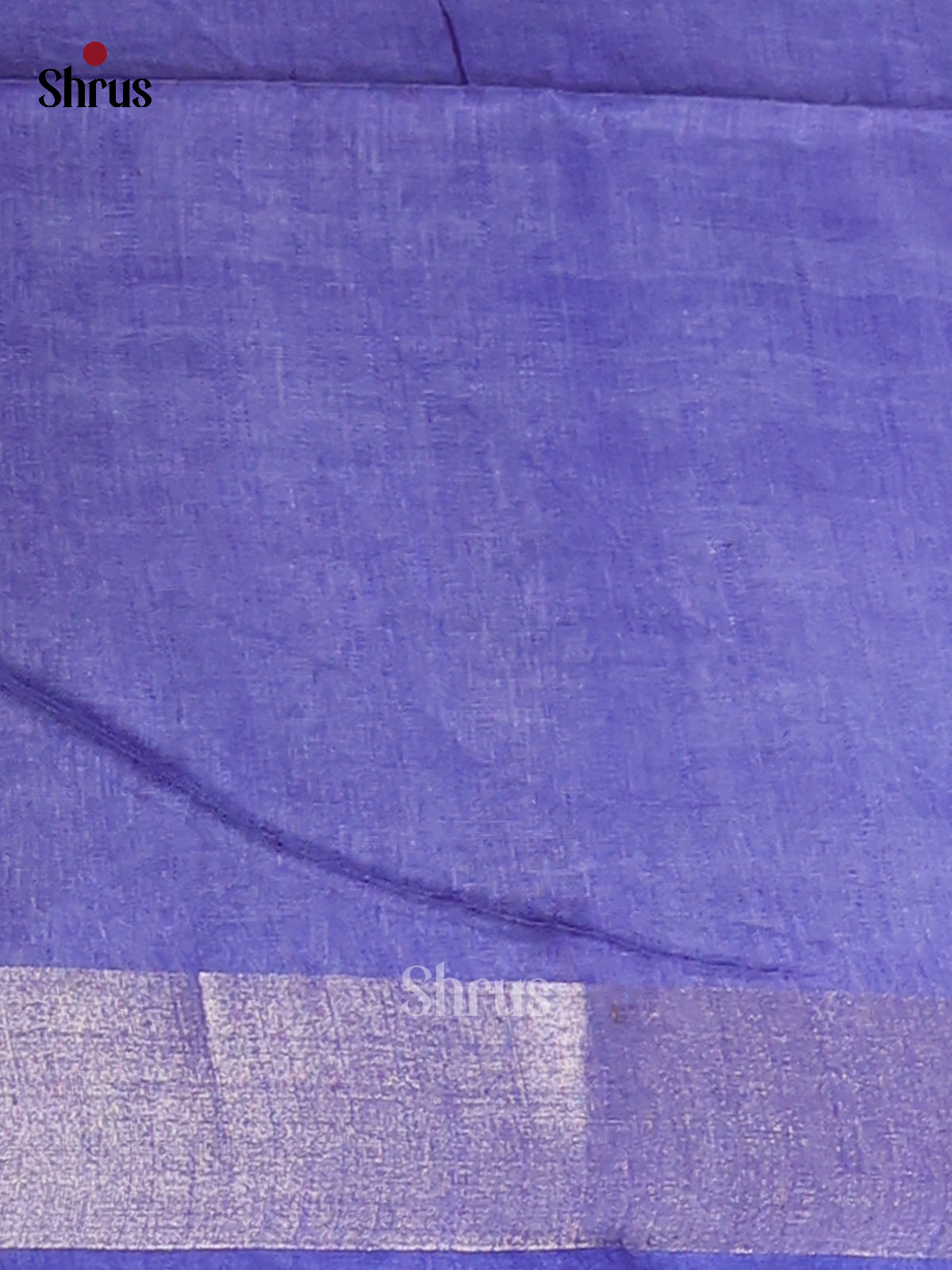 White & Blue- Semi Ikkat Saree - Shop on Shrus.com