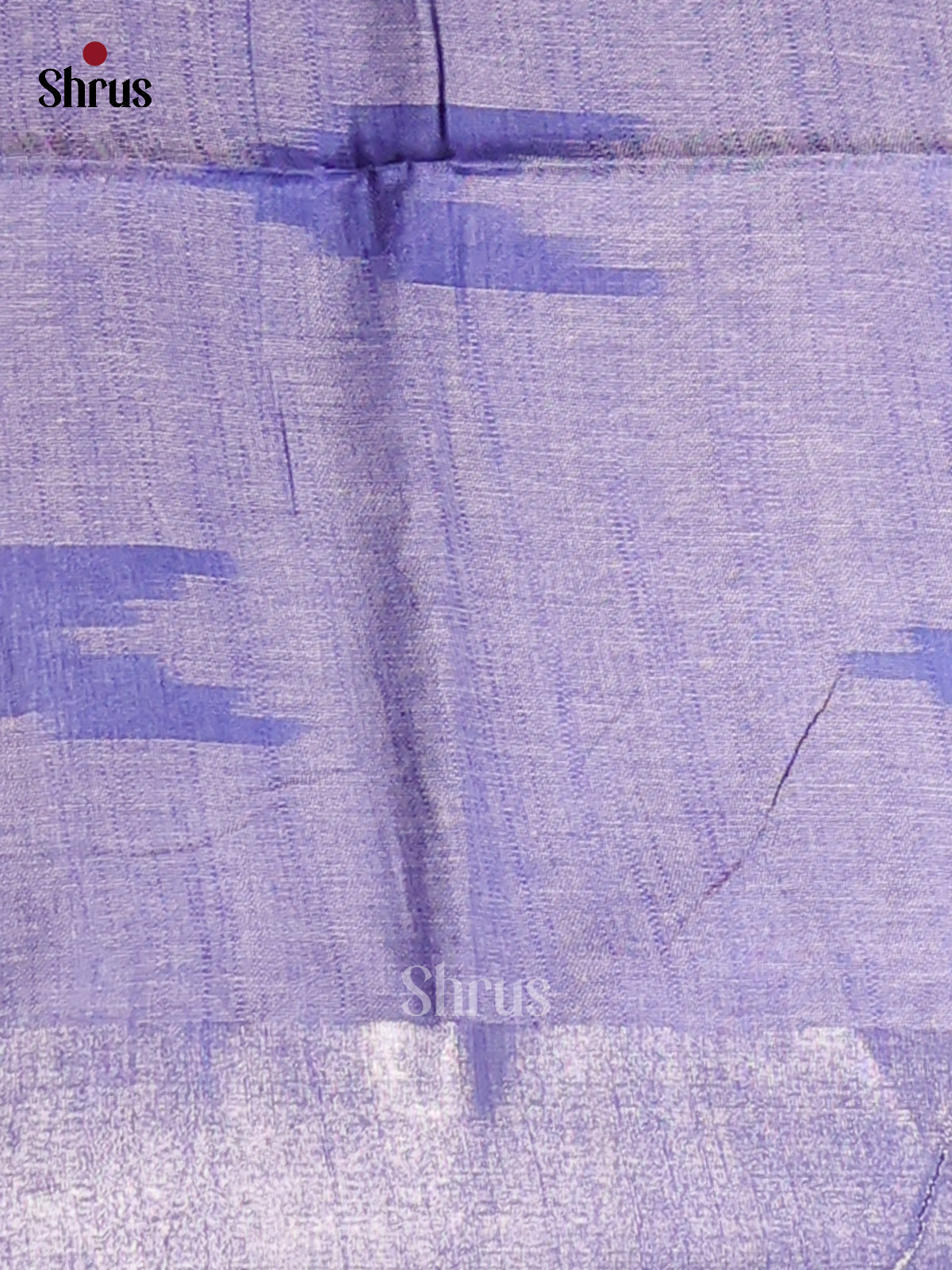 White & Blue- Semi Ikkat Saree - Shop on Shrus.com