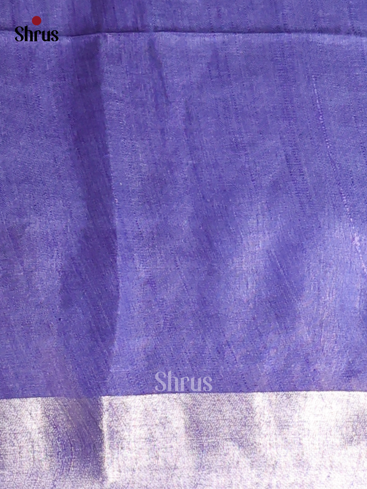 Lite Blue & Blue - Semi Ikkat Saree - Shop on Shrus.com