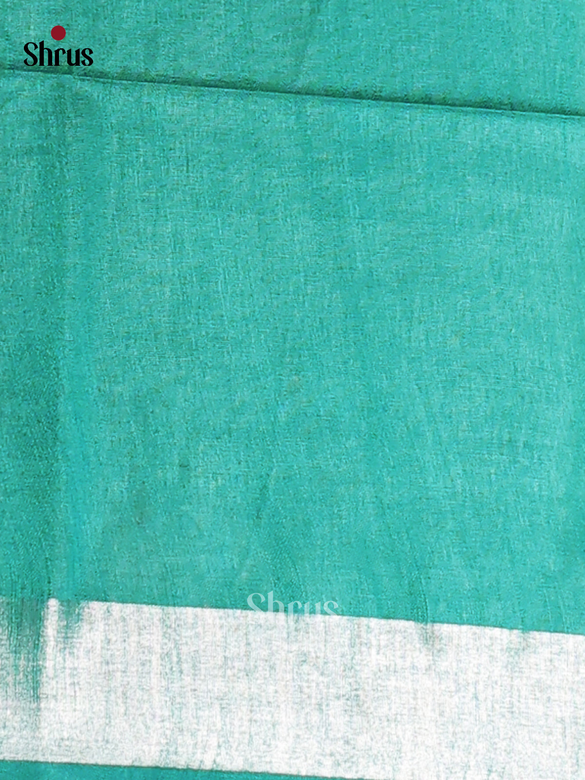 White & Green - Semi Ikkat Saree - Shop on Shrus.com