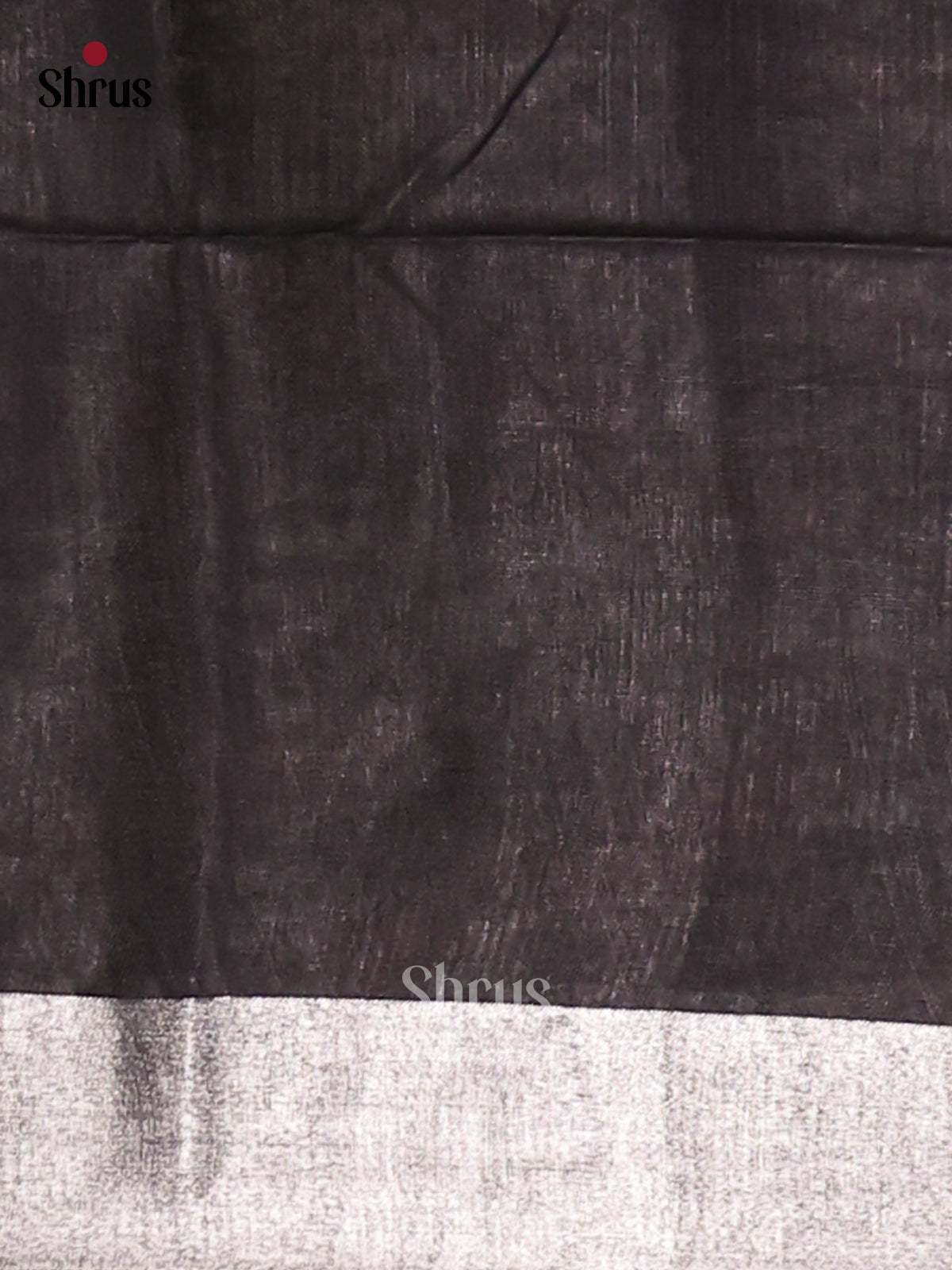 Grey & Black - Semi Ikkat Saree - Shop on Shrus.com