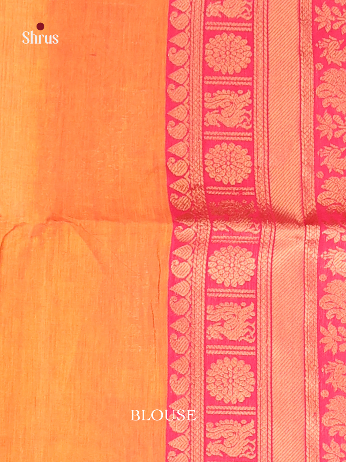 Orange & Pink- Chettinad Cotton Saree