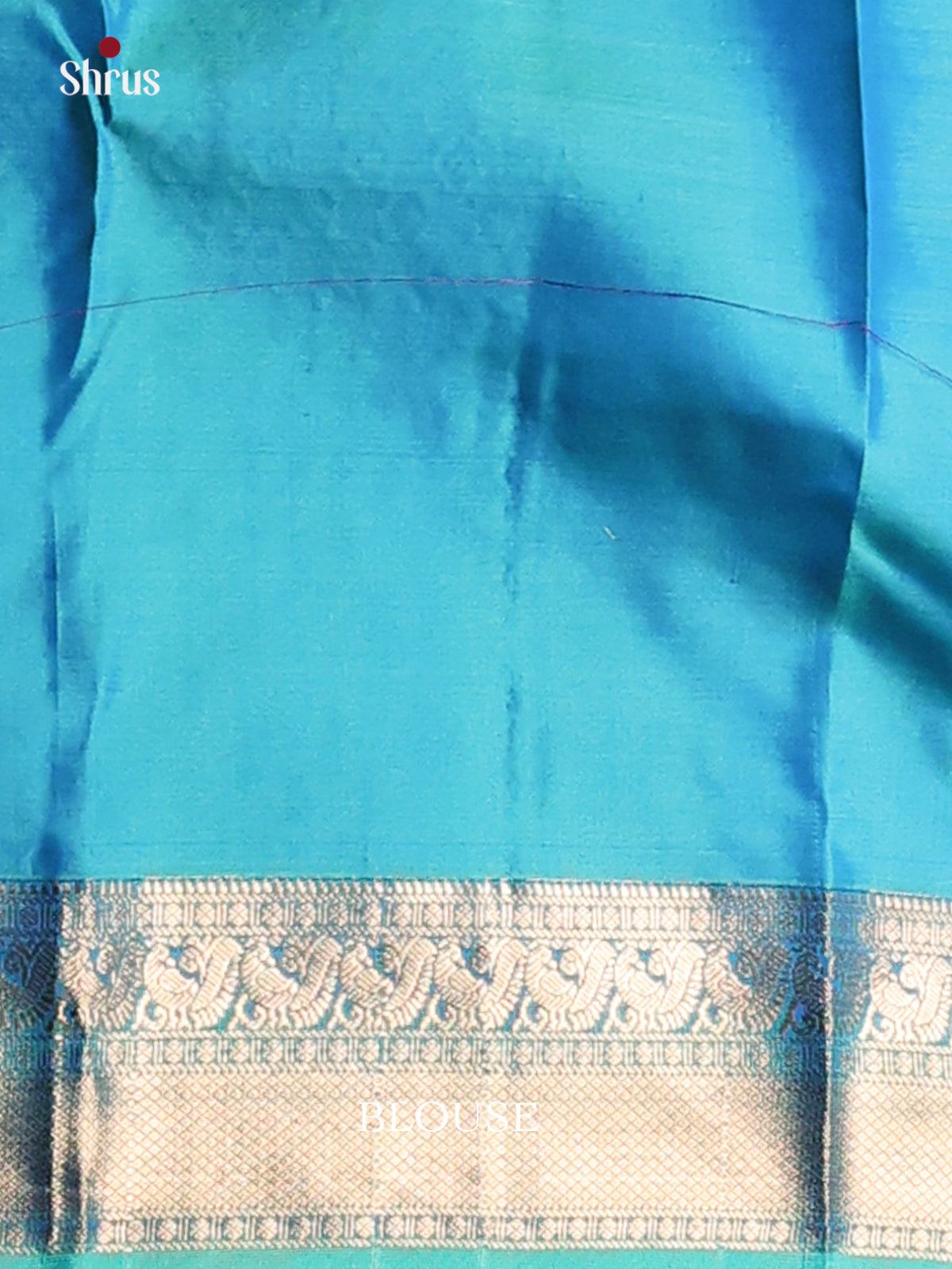 Radiant Purple & Blue Kanchipuram silk Saree with traditional zari border