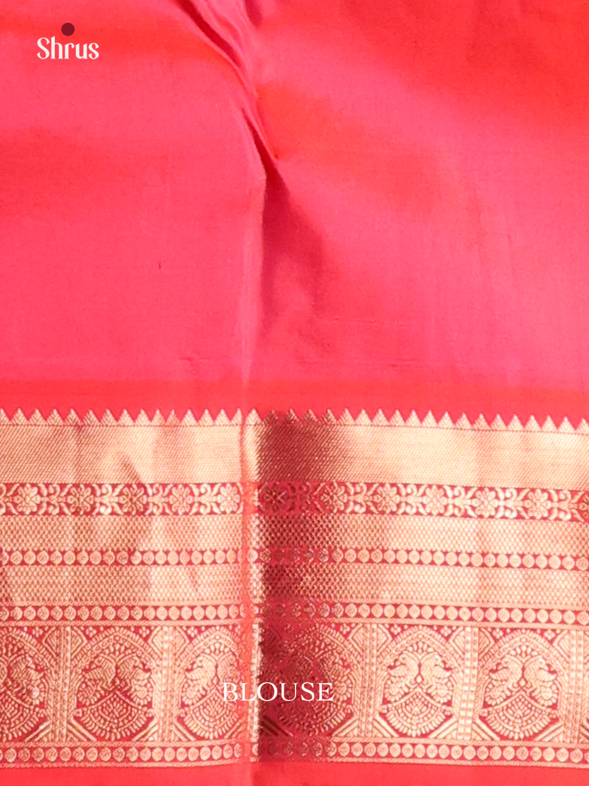 Pretty Pink Kanchipuram silk Saree with rich traditional border-2