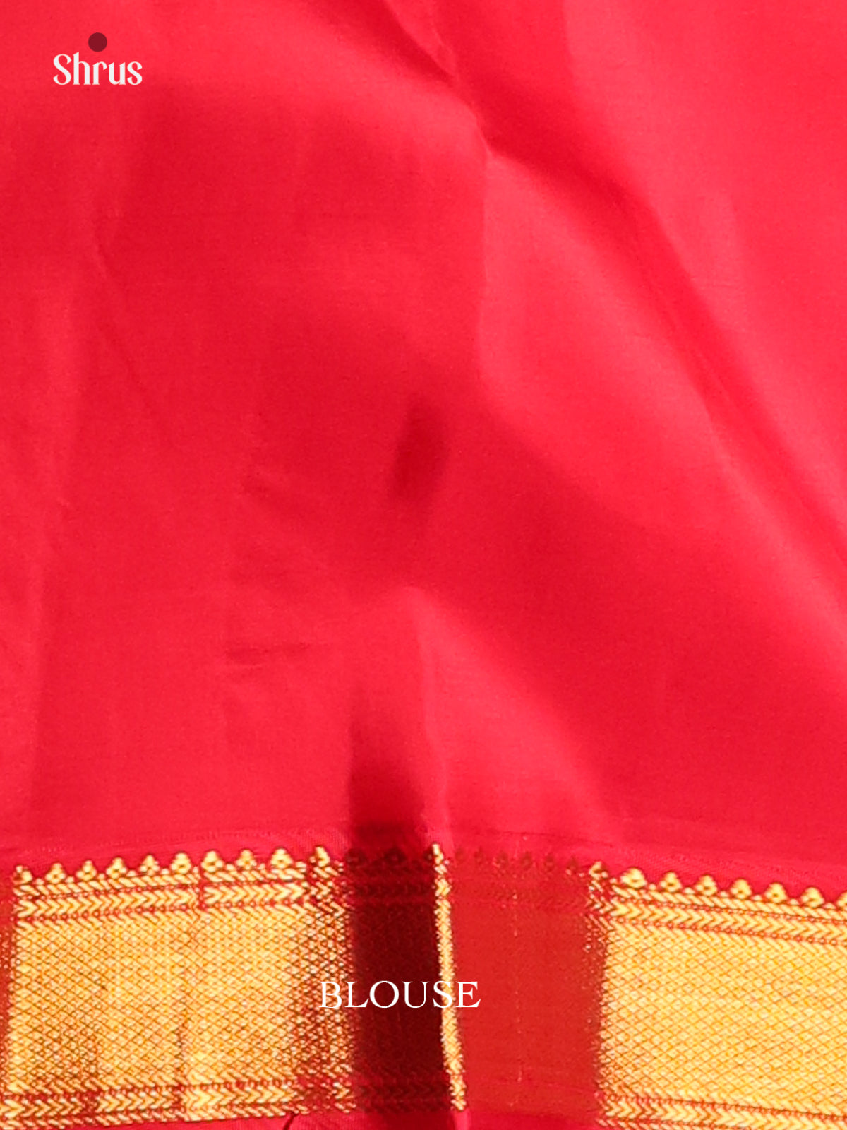 Teal & Red Kanchipuram silk Saree gleams with zari buttas , contrast border-2