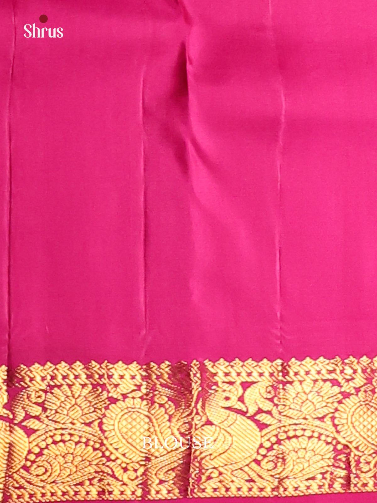 Charming Lavender Kanchipuram silk Saree with contrast peacock vines pink zari border